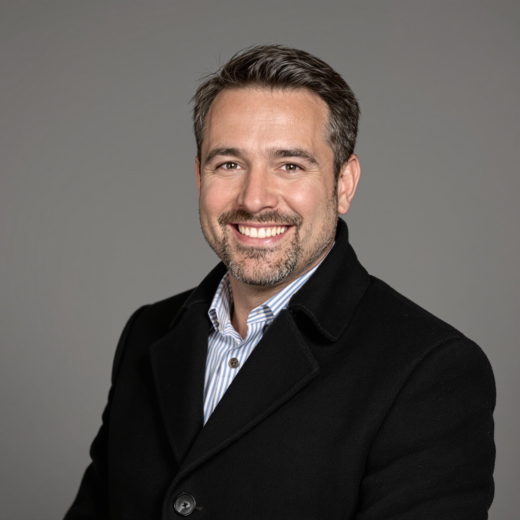 Black Plain Overcoat