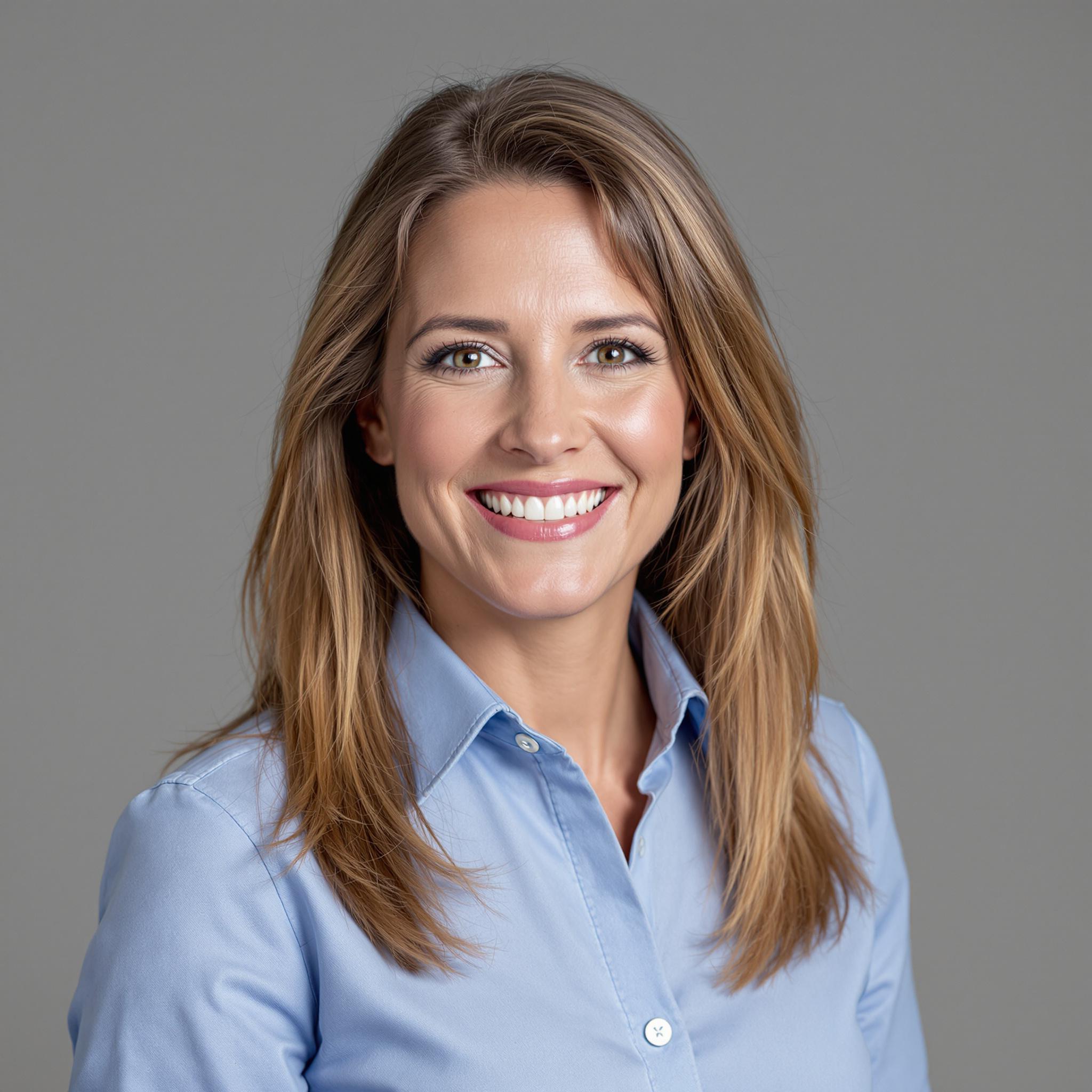 Classic Blue Button-Up Shirt