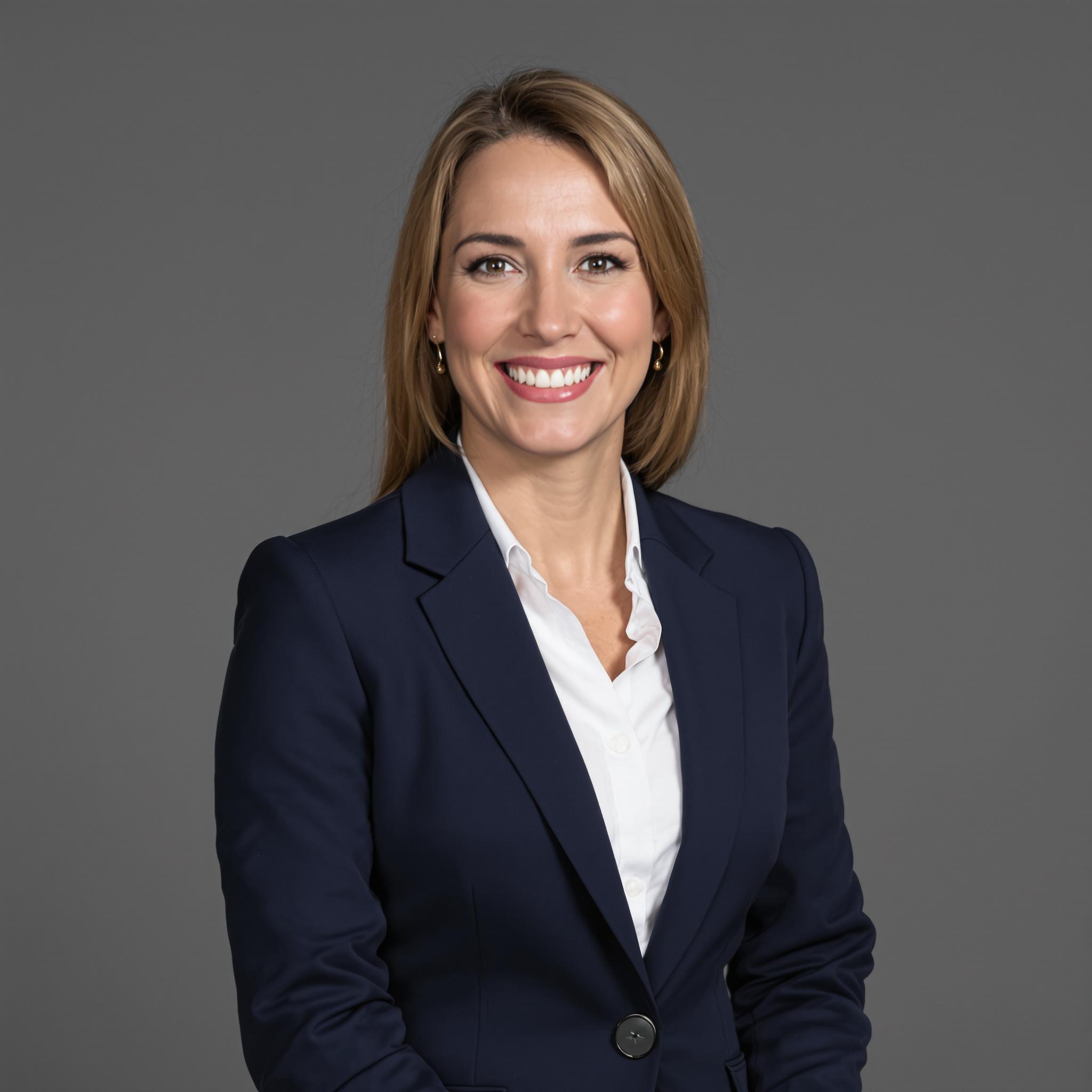 Navy Blazer over Shirt